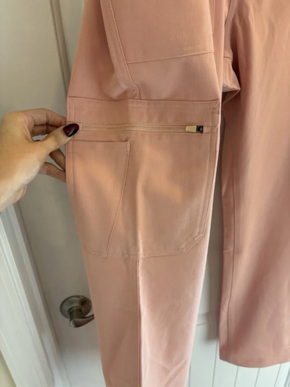 Figs CAIRO Scrub Pants With Aya Logo In Pale Pink Size XLR 36” X 30”